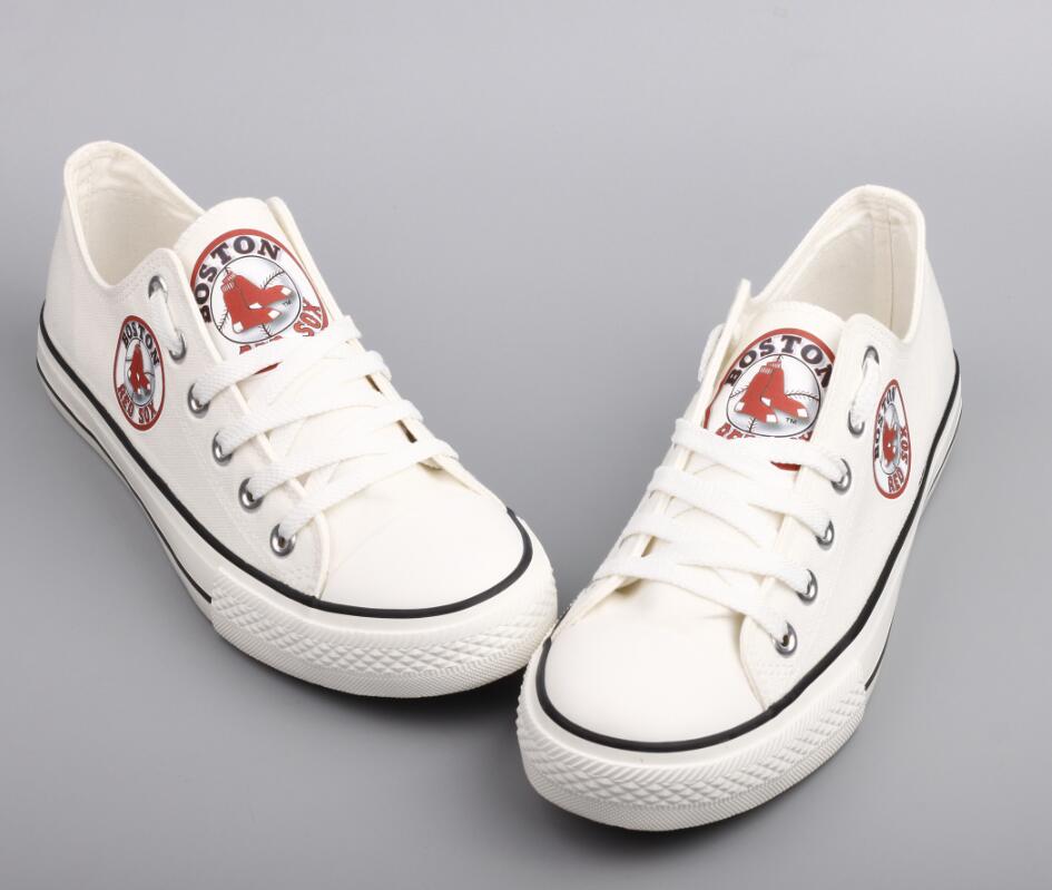 Women's Boston Red Sox Repeat Print Low Top Sneakers 002